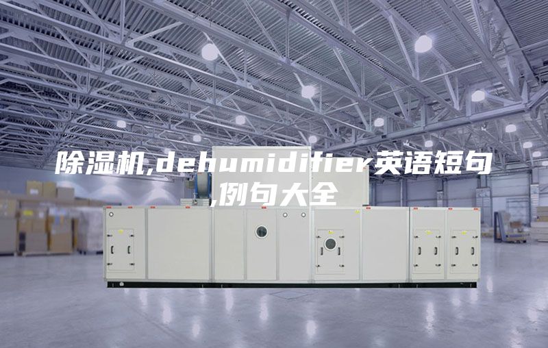 除濕機(jī),dehumidifier英語(yǔ)短句,例句大全
